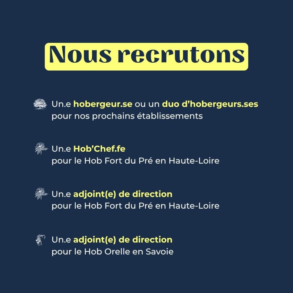 recrutement hotel restaurant